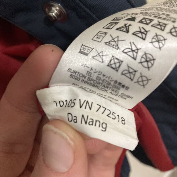 Burton Snowboarding Skiing Jacket Coat Men's small Dryride Blue small - Picture 11 of 16